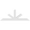 Ekena Millwork Saratoga Architectural Grade PVC Gable Bracket, 96"W x 36"H x 6"D x 6"F, 9/12 Pitch GBP096X36X0606SAR00 - alternate 2